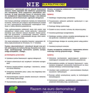 Euro-Manifestacja Komunikat Zarządu