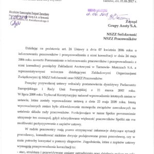 Ponowna inicjatywa ZZPRC w sprawie wyboru Rady Pracowników