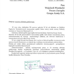 Rocznica Debiutu Giełdowego