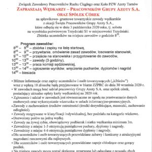 ZAWODY WĘDKARSKIE