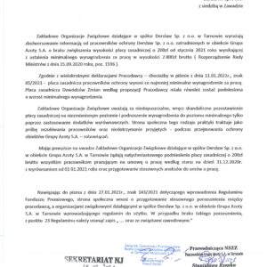KOLEJNE ZASTRZEŻENIA WOBEC FIRMY DERSŁAW KOLEJNE ZASTRZEŻENIA WOBEC FIRMY DERSŁAW