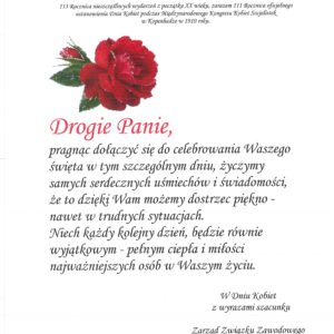 DZIEŃ KOBIET DZIEŃ KOBIET
