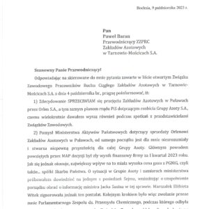 ODPOWIEDŹ NA LIST OTWARTY PANA STANISŁAWA BUKOWCA