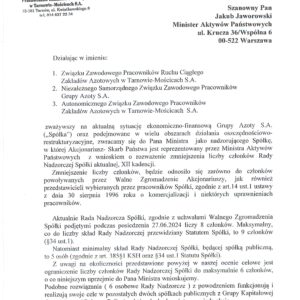 W POSZUKIWANIU OSZCZĘDNOŚCI – PISMO ZOZ DO MINISTRA AKTYWÓW PAŃSTWOWYCH