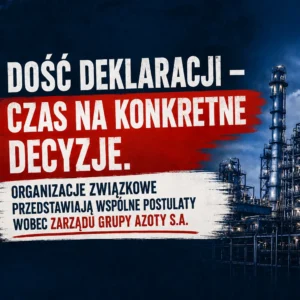 Dość deklaracji – czas na konkretne decyzje!