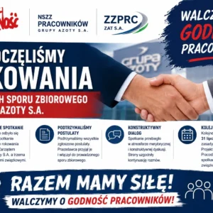 Rozpoczęły się rokowania w ramach sporu zbiorowego w Grupie Azoty S.A.