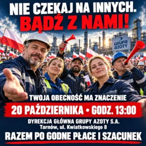 JUTRO PIKIETA! NIE CZEKAJ, AŻ KTOŚ STANIE TAM ZA CIEBIE!